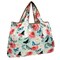 Wrapables Large Foldable Tote Nylon Reusable Grocery Bags, Rose and Butterfly